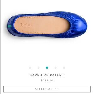 Tieks Sapphire Blue Flats